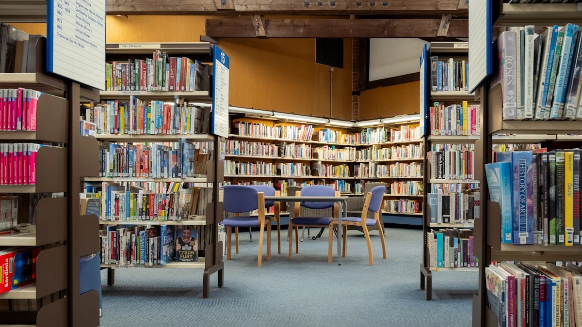A quiet library reading corner with shelves of books and empty chairs. — a The Obsidian Key guide to Is the Order Real: What the Book Claims.