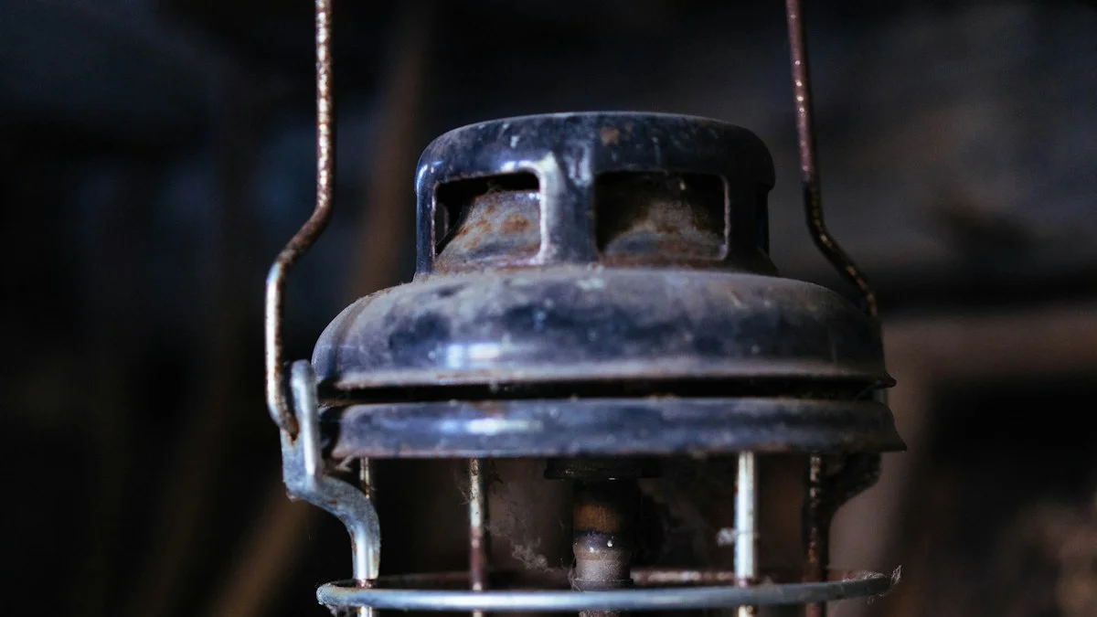 Old dusty lantern hanging in a dark, cluttered shed. — a The Obsidian Key guide to Low-Grade Dread: The Quiet Wealth Destroyer.