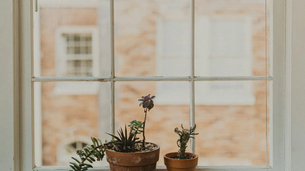 Two small potted succulents growing on a white windowsill in front of a bright window. — a The Obsidian Key guide to Run the Thirty Day Test: Let Evidence Persuade You.