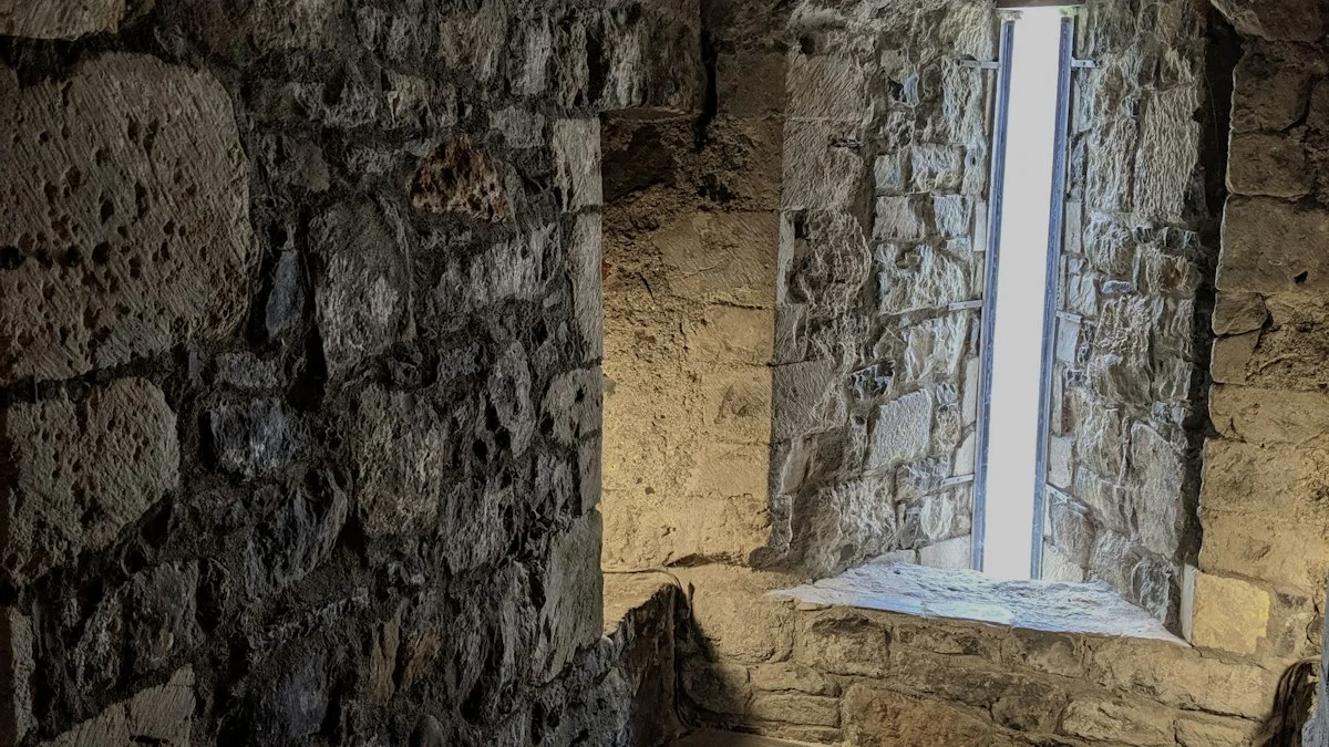Daylight spills through the narrow arched window of a bare stone chamber. — a The Obsidian Key guide to The Order: Fifteen Years Inside the Archive.